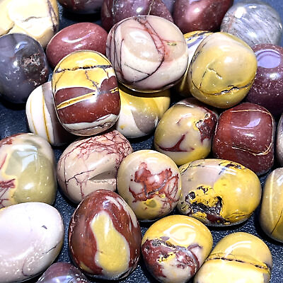 #ad Mookaite Tumbled Polished Stones Crystals Natural Gemstone Pieces $7.65