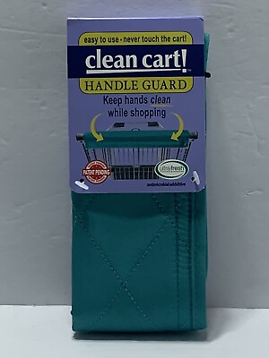 #ad Clean Cart Handle Guard Shopping Cart Reusable Cover Sanitary Washable NEW TEAL $2.97