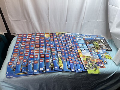#ad GIANT Huge Lot 140 LEGO Instruction Manuals Lego City Creator Racers Star Wars $185.00