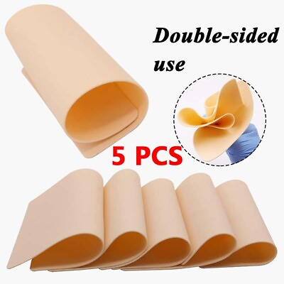 #ad 8CM X 14 CM Large Tattoo Practice Skin Microblading Tattoo Double Side Skin 5pcs $7.99