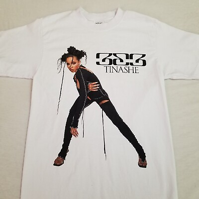 #ad Tinashe T Shirt 333 Tour Concert Ramp;B Hip Hop Album Music White RARE Medium $49.99