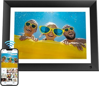 #ad 10.1 inch Digital Picture Frame 16GB IPS Smart Digital Photo Frame W Wifi Gift $34.66