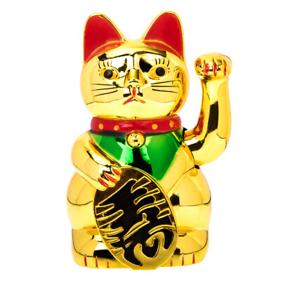 #ad Ceramic Maneki Lucky Cat Car Decor for Wealth and Prosperity $12.75
