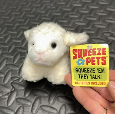 #ad VTG Squeeze Pets Sheep “Squeeze ‘Em They Talk ” 1992 Great American Fun Corp $10.00
