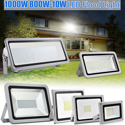 #ad 500W 800W 1000W Led Flood Light Outdoor Security Garden Yard Spotlight Lamp 110V $3.99