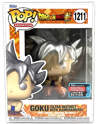 #ad Funko Pop DBS Goku Ultra instinct with Kamehameha #1211 Chalice Exclusive $24.99