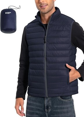 #ad Pioneer Camp Men#x27;s Lightweight Puffer Vest Packable amp; Water Repellent Small $39.99