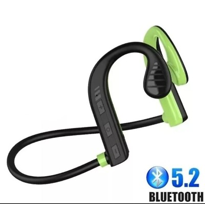#ad Bone Conduction Headphones Bluetooth Wireless Headset Outdoor Sport Earbuds USA $12.89