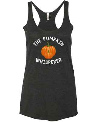 #ad The Pumpkin Whisperer Funny Pumpkin Spice Carving Halloween Fall Gift Racer Tank $25.99