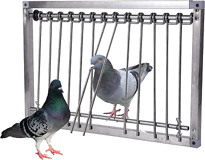 #ad 1PC Bird Cages Trap Pigeon Door Wire Bars Frame Entrance U Trap for Pigeon Door $33.80
