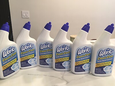 #ad Lot Of 6 Toilet Bowl Cleaner The Works 24 fl oz x 6 Bottles Fast Shipping $24.99