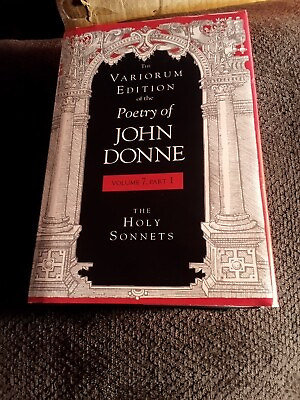 #ad 2005 Edition Variorum Edition Poetry Of John Donne Vol 71 By Gary... $35.00
