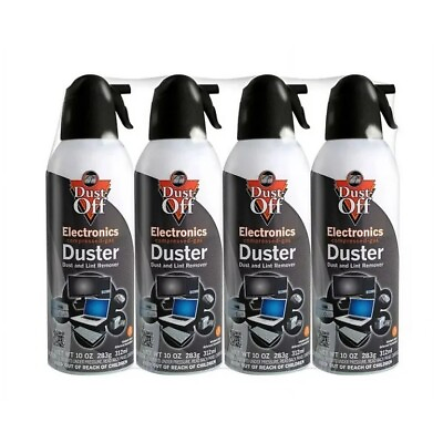 #ad 🔥Falcon Dust Off Electronics Compressed Gas Duster 10oz 4 Pack FREE SHIPPING $24.99
