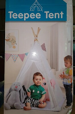 #ad Kids Teepee Tent with Padded Mat amp; Light String Washable Foldable Play Tent N... $36.99