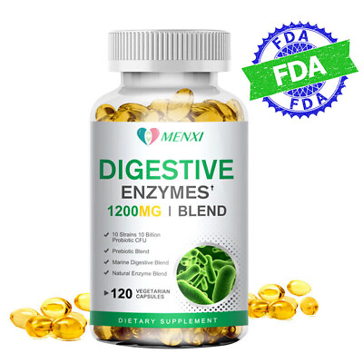 #ad Digestive Enzymes Caps Prebiotic amp; Probiotics Constipation Bloating Relief $13.08