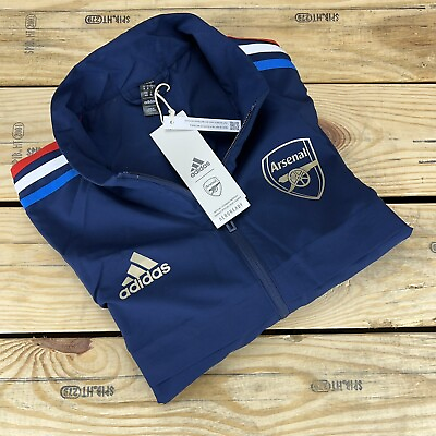 #ad adidas Icons Arsenal Pride Of London Pregame Soccer Jacket Mens Sz Medium HZ9989 $71.25