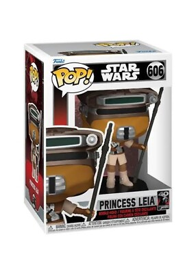 #ad Funko Pop Star Wars Princess Leia #606 STAR WARS RETURN OF THE JEDI $17.99