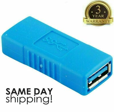 #ad USB Female to Female 3.0 Type A Adapter Coupler Gender Changer Connector NEW #17 $1.90