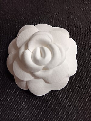 #ad CHANEL WHITE CAMELLIA FLOWER FOR GIFT WRAP PACKAGING NEW $6.99