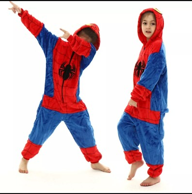 #ad NEW Kids Spiderman Sleepware Pajamas Outerware Soft $20.00