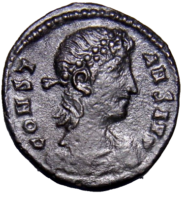 #ad CERTIFIED Authentic Ancient Roman Coin VERY RARE Constans I Gloria SMALA $72.21