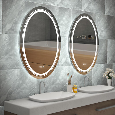 #ad Wisfor Super Brightnedd Led Illuminated Bathroom Mirror Anti Fog Dimmable Mirror $109.90