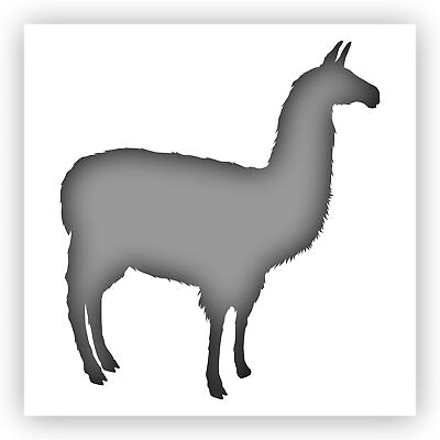 #ad Llama Animal Stencil Choose a Size Laser Cut Reusable Plastic $40.95