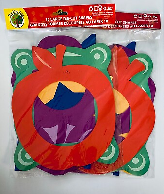 #ad Teaching Tree 10 Large Die Cut Shapes 2 Pack Classroom Supplies $4.55