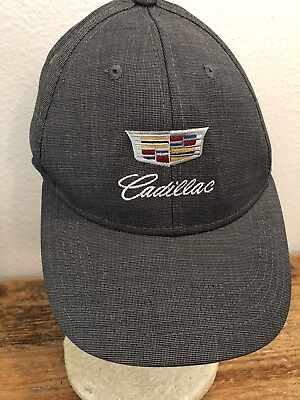 #ad Cadillac Script Logo Strapback Hat Official Brand Poly Rayon Dryve Metro Cap Hat $19.99