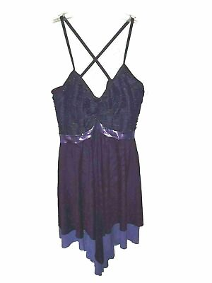 #ad WEISSMAN Size AM Dance Costume Purple Jazz Lyrical $24.99