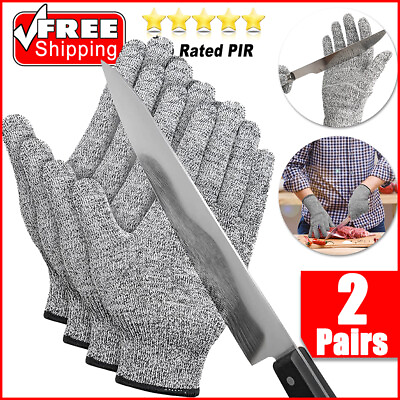 #ad New Anti Cutting Cut Resistant Hand Safety Gloves Cut Proof for Protective Knife $9.18