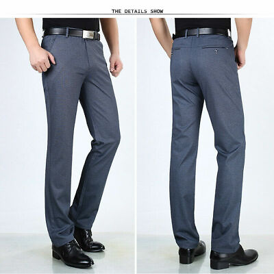 #ad Men#x27;s Pants Dress Pants Straight Business Mens Formal Pants Classical Trousers $55.79