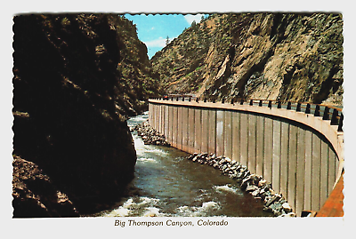 #ad Postcard 4x6 CO Big Thompson Canyon Estes and Rocky Mt National Park Big Mt Rive $5.65