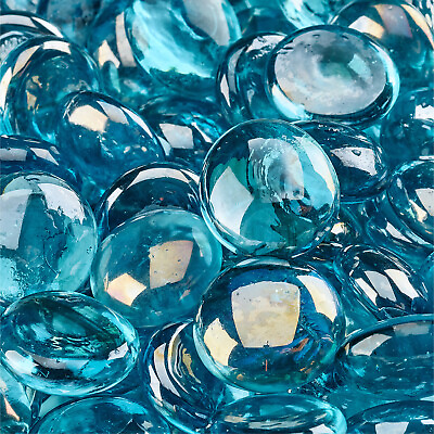 #ad #ad Tahitian Blue Semi Reflective Fire Glass Beads for Indoor and Outdoor Fire Pits $74.99