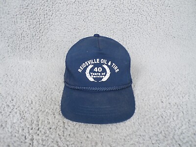 #ad Reidsville Oil Tire Hat Cap Mens Snapback Blue Trucker Rope Vintage YuPoong $18.99
