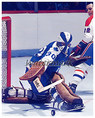 1970#x27;s Toronto Maple Leafs Goalie Dunc Wilson vs Canadiens Color 8 X 10 Photo $5.59