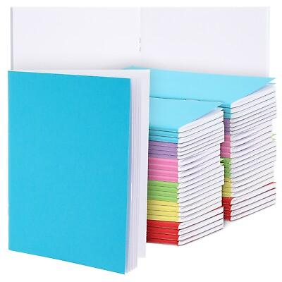 #ad 48 Pack Unlined Bulk Set Blank Books for Kids To Write Stories 4.3 x 5.5 In $25.89