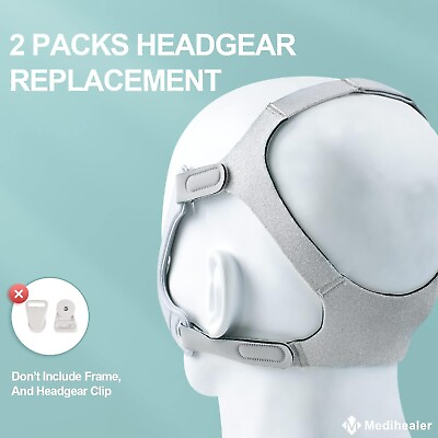 #ad 2 PackS CPAP Headgear for Wisp Nasal Mask Replacement Headgear for Respironics $22.19