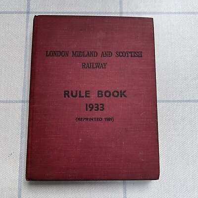 #ad London Midland And Scottish Railway Rule Book 1933 GBP 9.99