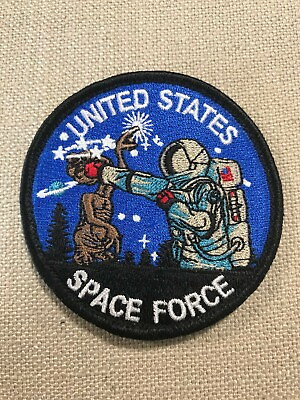 #ad United States Space Force Patch quot;E.T. Gettin#x27; Clockedquot; USSF ET Patch $12.95