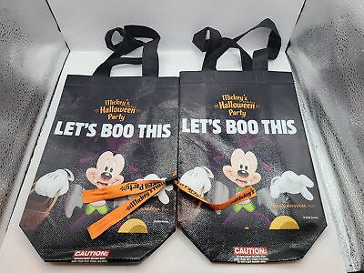 #ad Mickey’s Not So Scary Halloween Party Collectible Orange Wristband Bag Lot 2023 $23.20