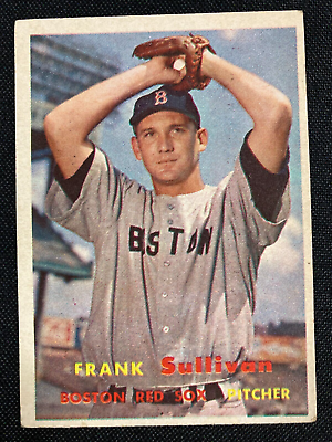 #ad 1957 Topps Baseball Card Frank Sullivan Pitcher #21 CF $4.99