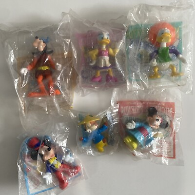 #ad McDonalds Mickey and Friends Happy Meal Toys Epcot Center Lot Of 6 $9.00