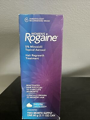 #ad Women#x27;s ROGAINE Hair Regrowth Treatment Foam 2 Month Supply Exp 11 2024 $18.99