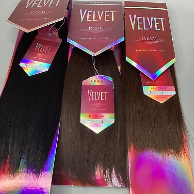 #ad Straight Velvet Remi 100% Human Hair Natural Extensions Choose Color amp; Length $49.99