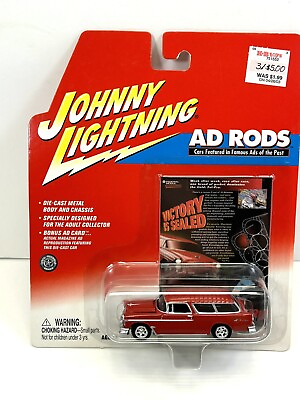 #ad 55 NOMAD Johnny Lightning AD RODS SEALED Car 1:64 Red Chevrolet $14.95