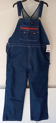 #ad Dickies Men#x27;s Bib Overall Blue Denim Many Sizes to Choose From $38.00