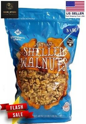 #ad Member#x27;S Mark Natural Shelled Walnuts 3 Lbs. FREE SHIPPING $12.47