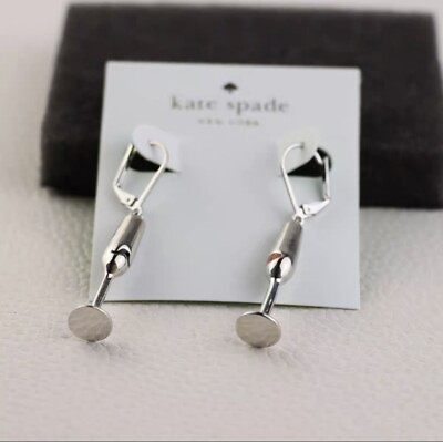 #ad Kate Spade New York Women#x27;s Cute wine glasses champion Fashion Earrings S925 AU $52.22