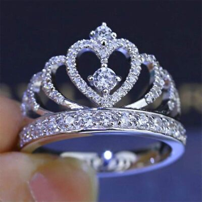 #ad Guoshang Exquisite Princess Crown Fashion Women Jewellery Crown Round Cubic $17.00